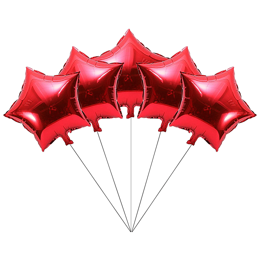 Hankley Star shaped Foil Balloons