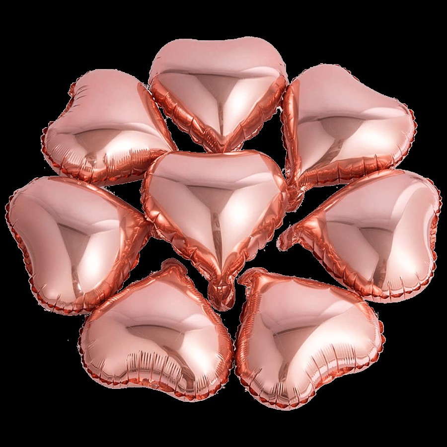 Hankley Heart Foil Balloons - Rose Gold