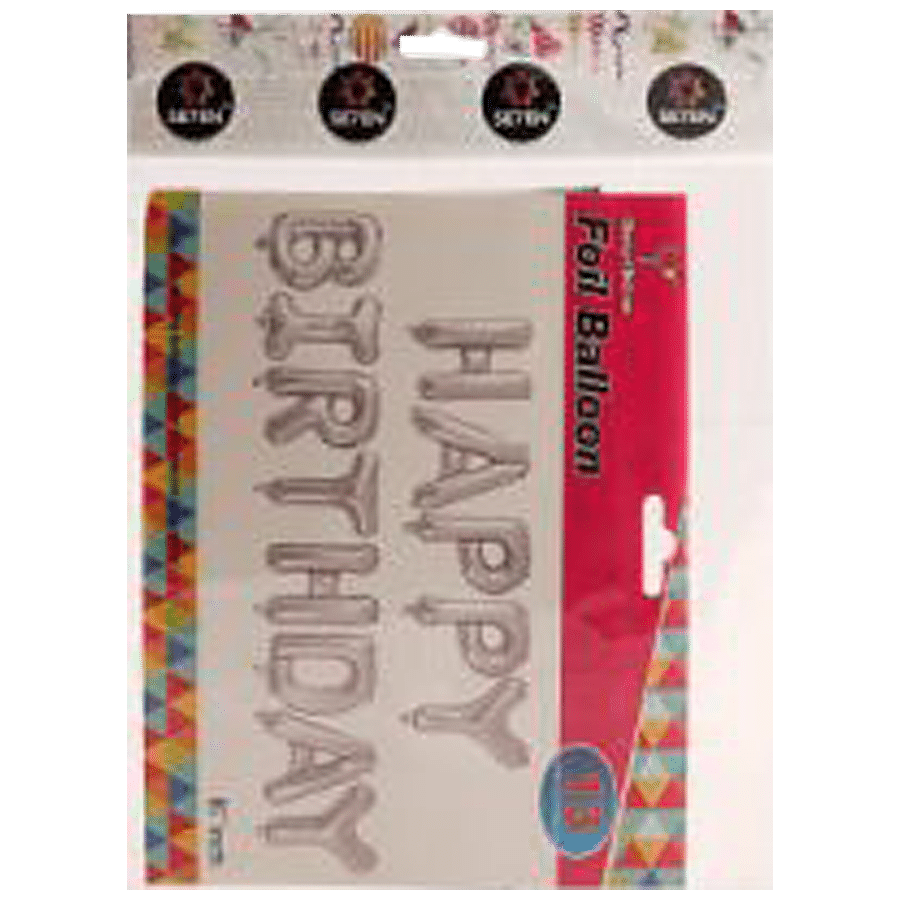 SE7EN Happy Birthday Foil Balloon - For Birthday Parties