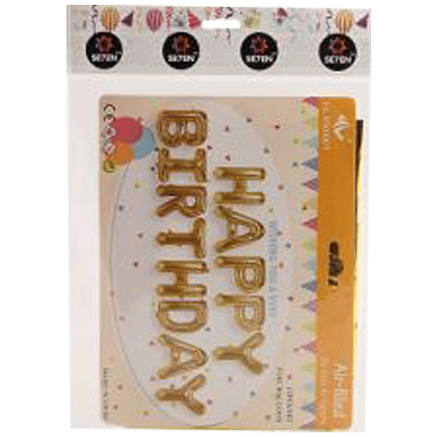 SE7EN Happy Birthday Foil Balloon - For Birthday Parties