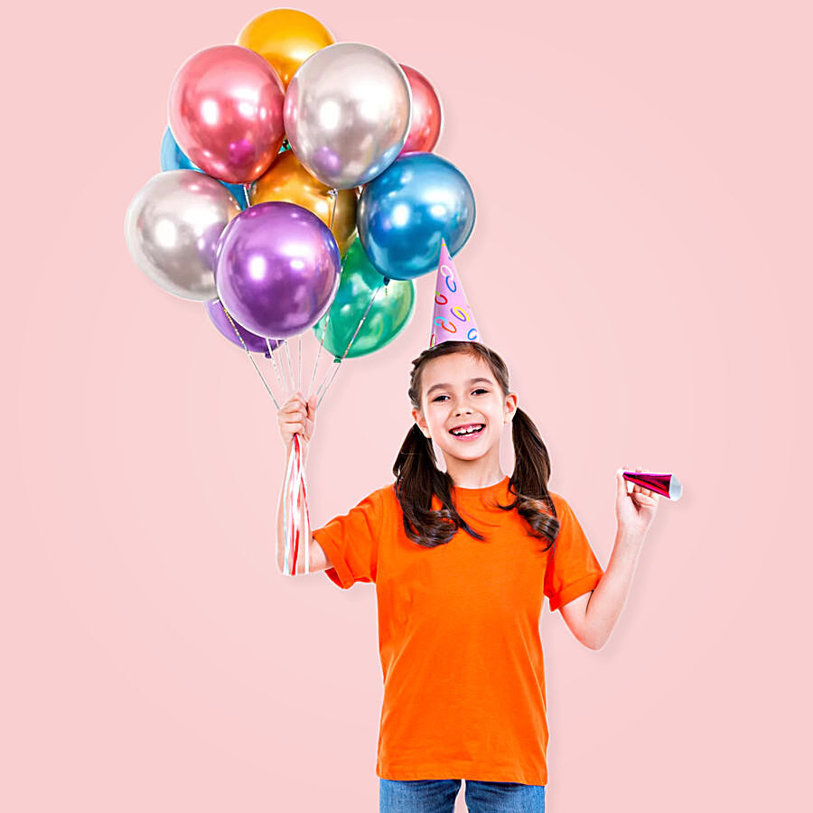 Untumble Multicolour Metallic Balloons - For Christmas