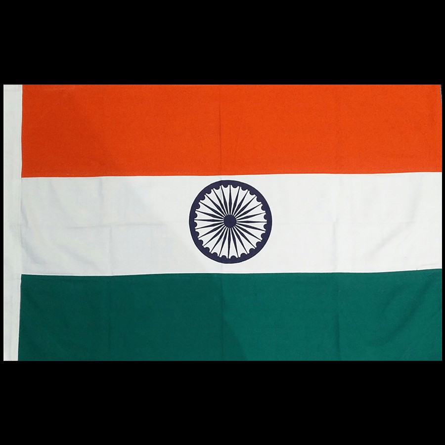 Indian Poly Cotton Fabric Indian Flag - Har Ghar Tiranga