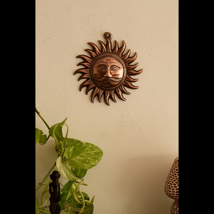 eCraftIndia Metal Wall Hanging Of Sun