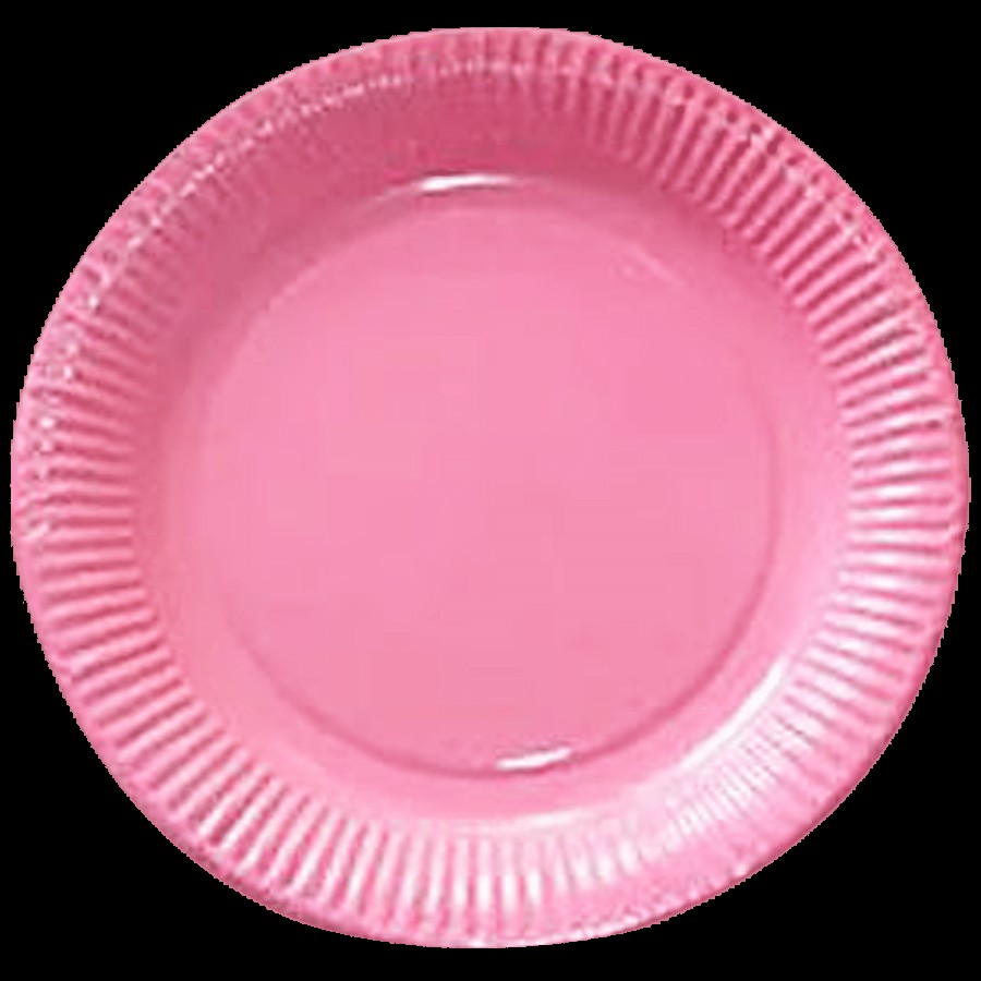 B Vishal Plain Paper Plate For Party - 23 cm