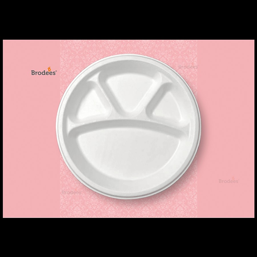 Brodees Disposable Round Plate - 11'' Diameter