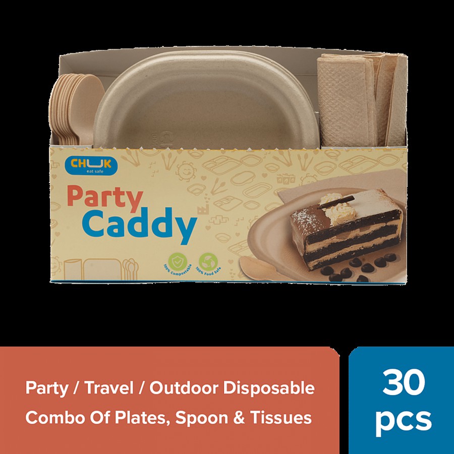 Chuk Party/Travel Disposable Combo - Plates