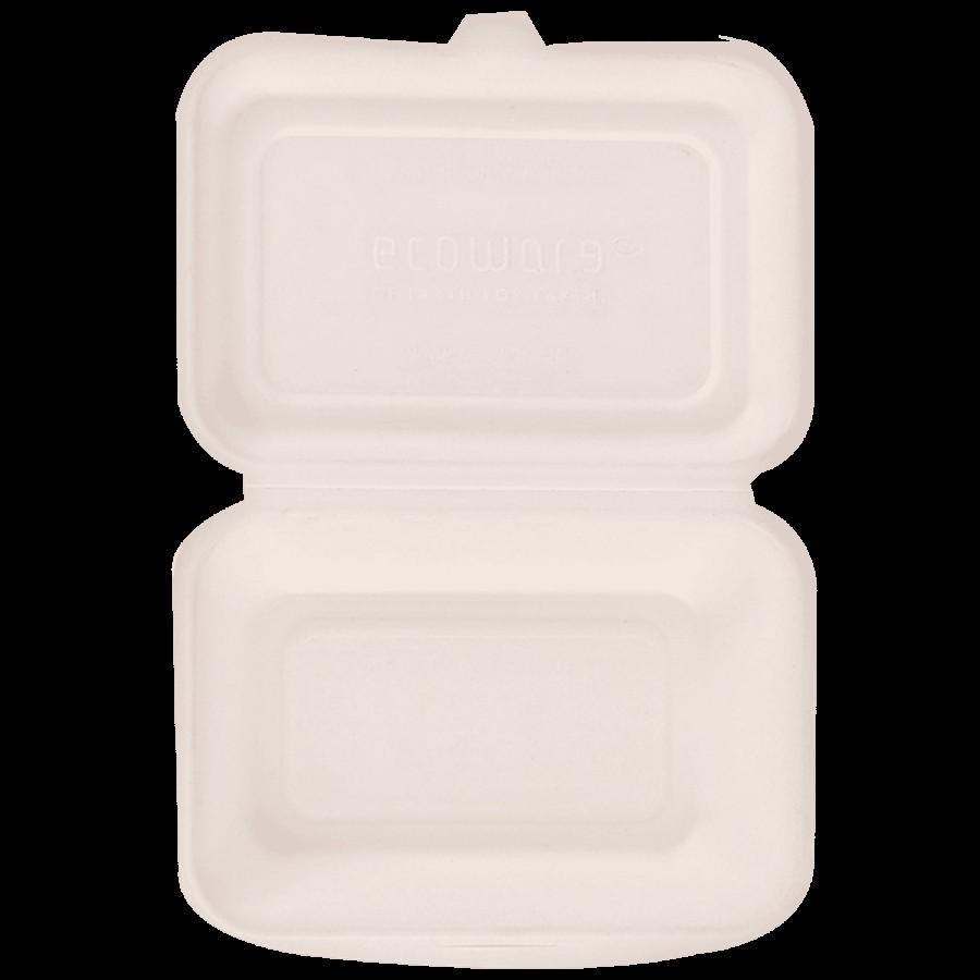 Ecoware Disposable Clamshell Food Box 600 ml