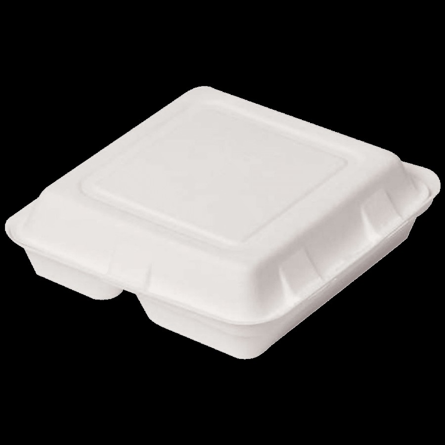 Ecoware Disposable Three Compartment Clamshell