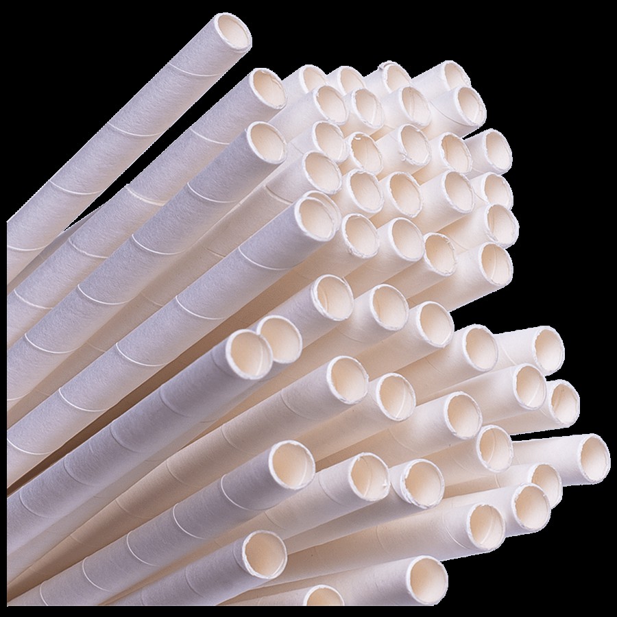 Ekopak Disposable Paper Drinking Straw - 6 mm