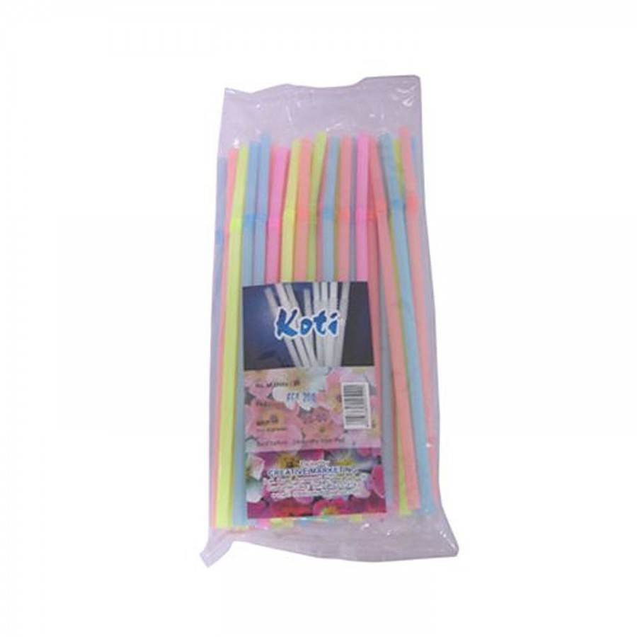 Koti Plastic Straw - With Bend