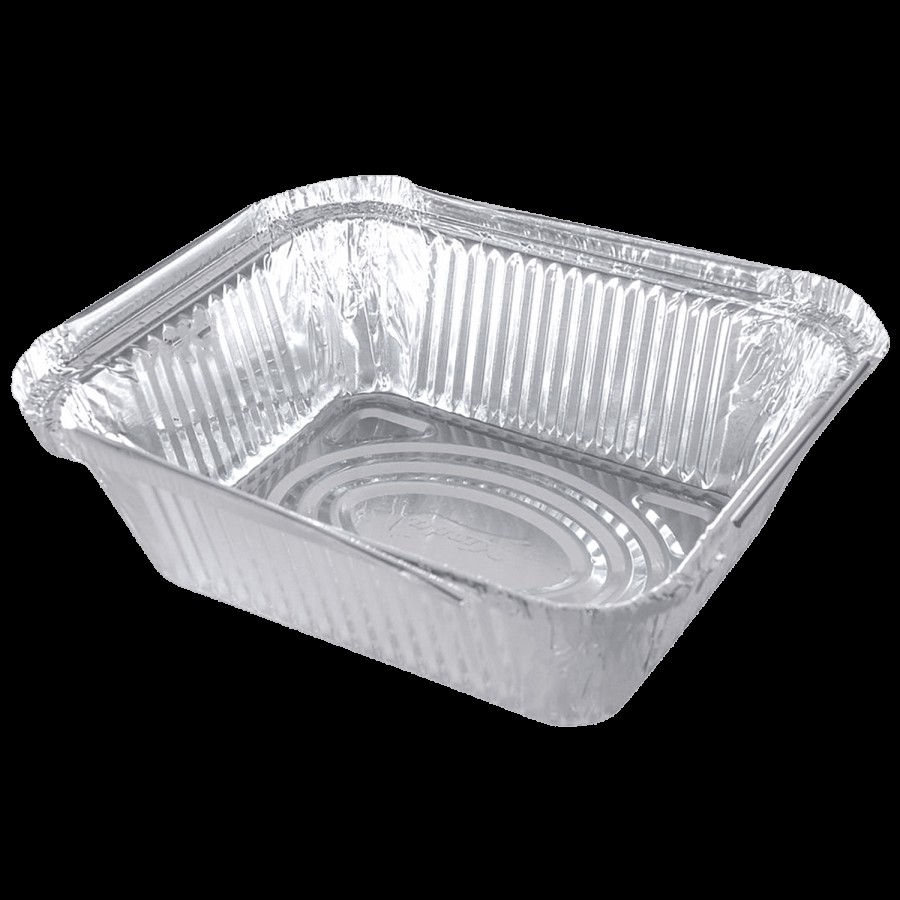 Nabhas Aluminium Foil Container With Paper Lid - Disposable