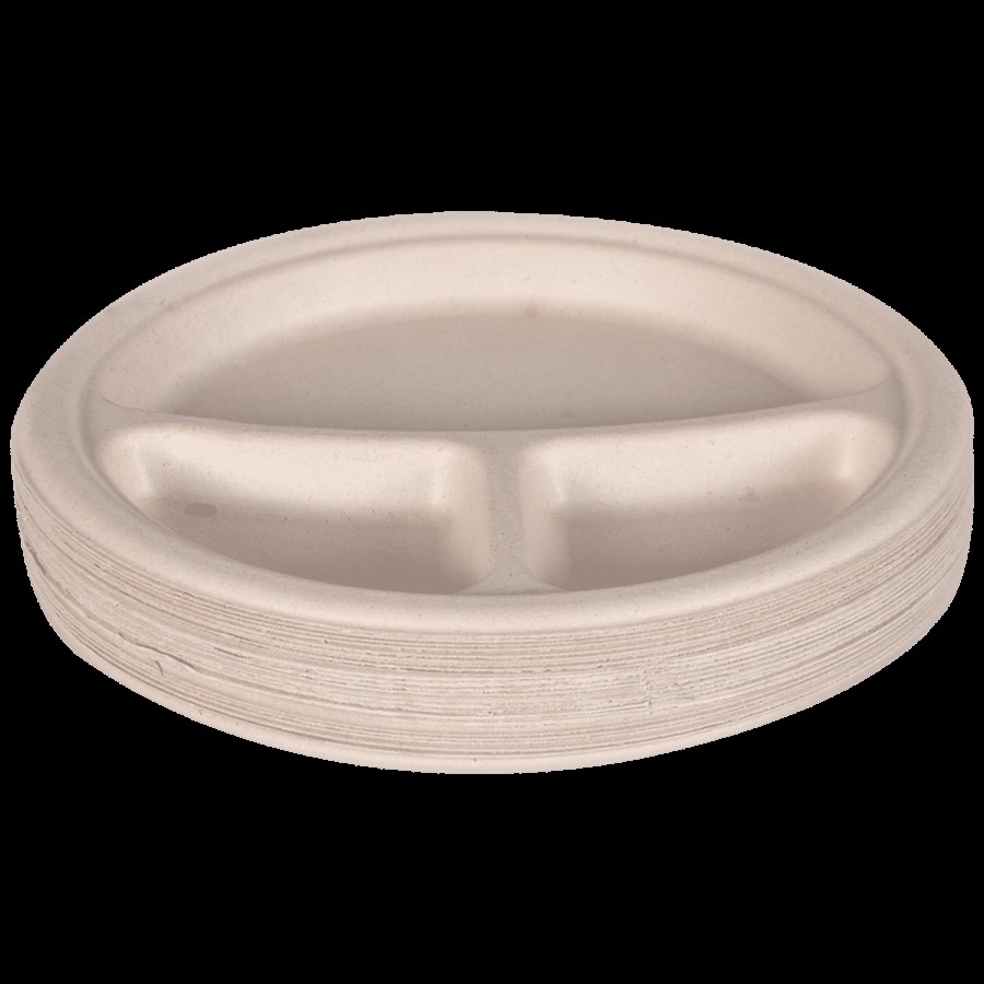 Nabhas Disposable Paper Plate - Bagasse