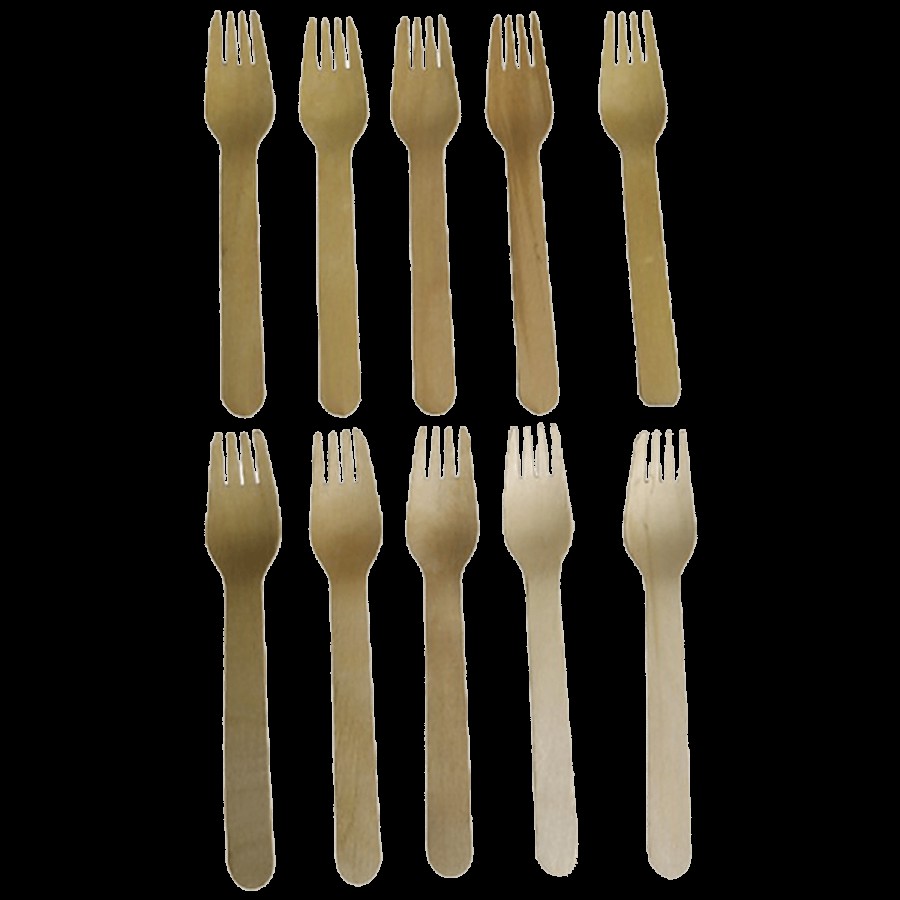 Nabhas Disposable Wooden Fork - Eco-Friendly