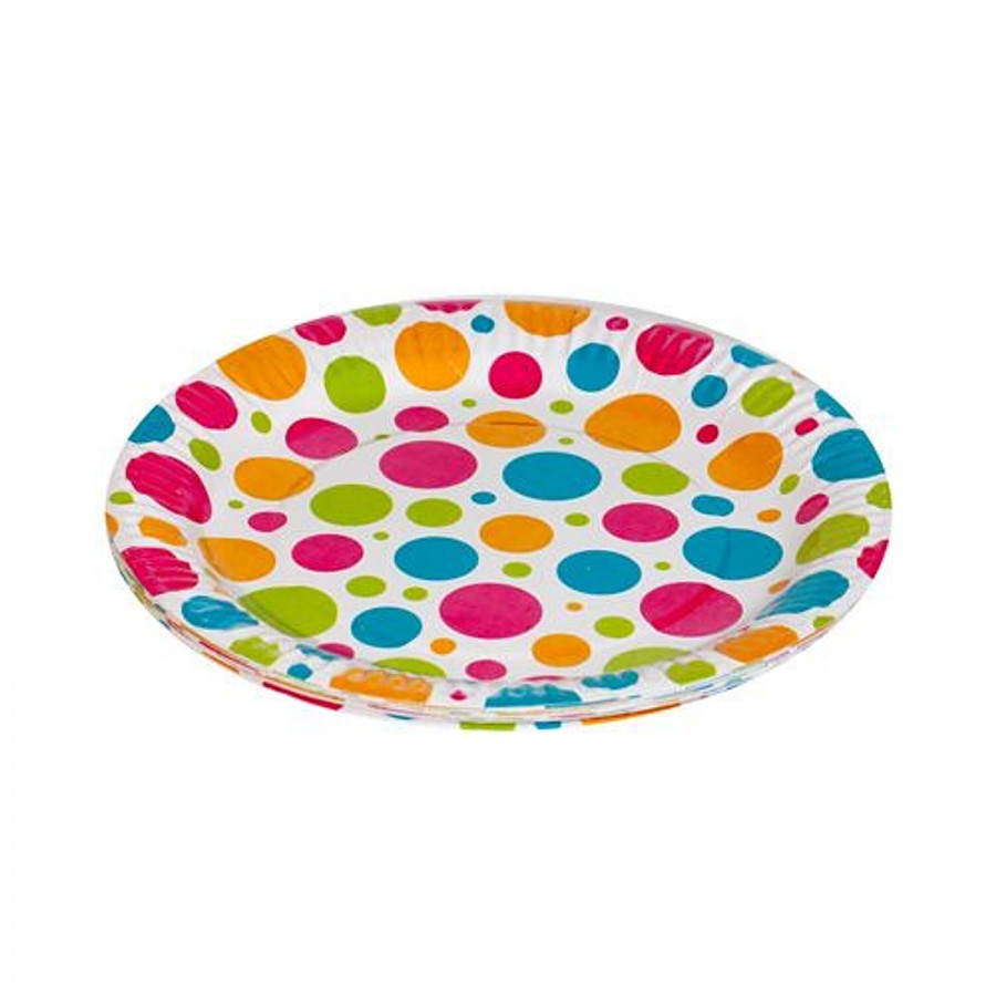 Origami Disposable Printed Paper Plates - 19 cm