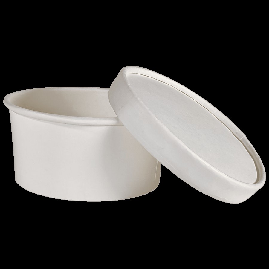 Paricott Paper Bowl - With Lid