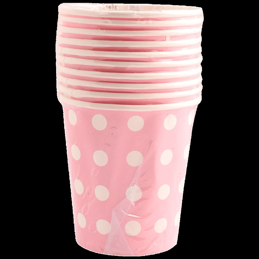 SE7EN Polka Dot Paper Glass - For Birthday Parties