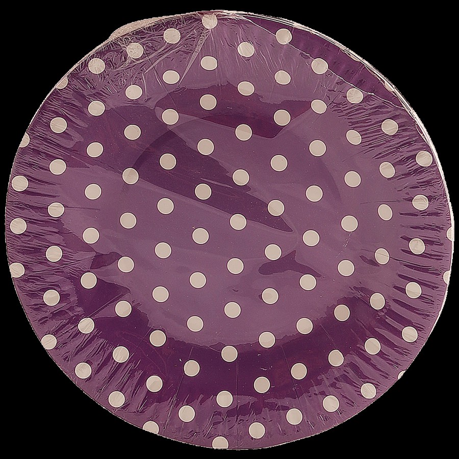 SE7EN Polka Dot Paper Plate - For Parties