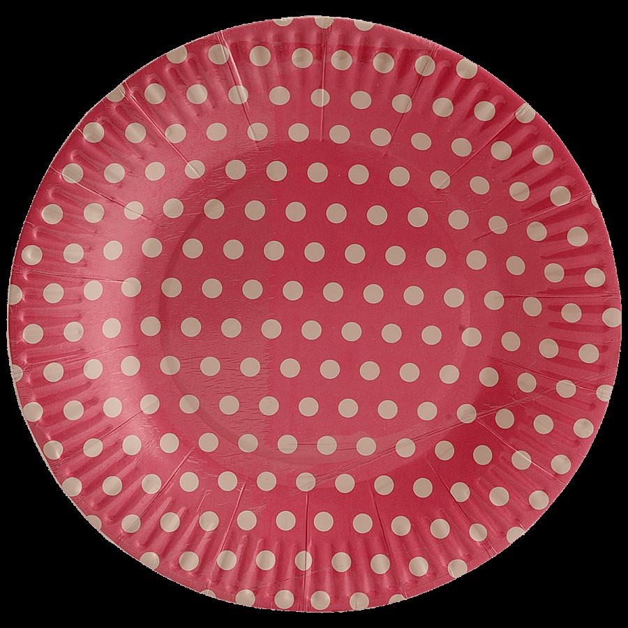 SE7EN Polka Dot Paper Plate - For Parties