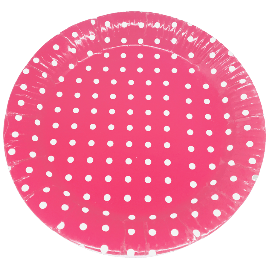 SE7EN Polka Dot Paper Plate - For Parties