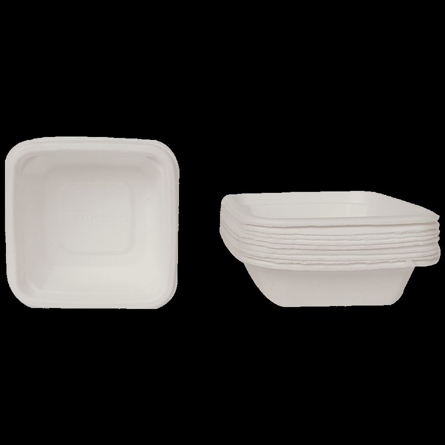 VC Biodegradable Eco Friendly Disposable Square Bowl