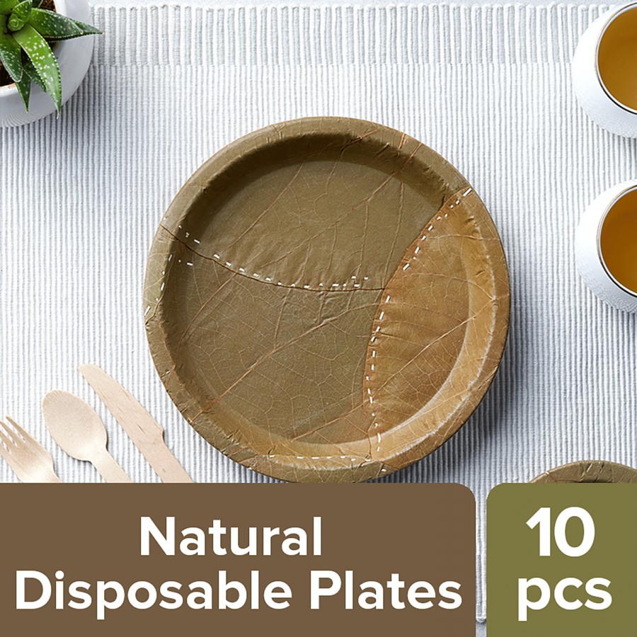 bb home Earth Natural Disposable Plates - 20.3 cms