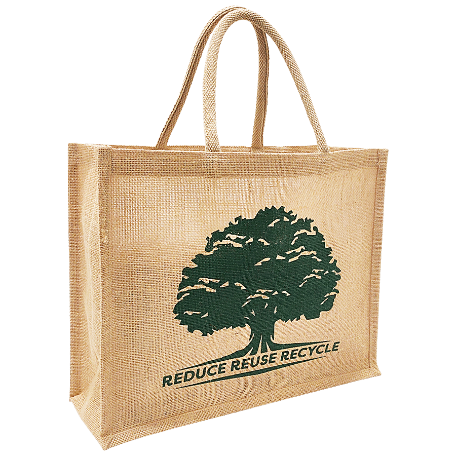 Earthbags Jute Shopping Bag/Carry Bag - Printed