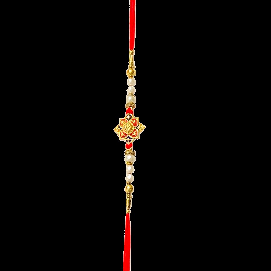 Arham Floral Metal Rakhi