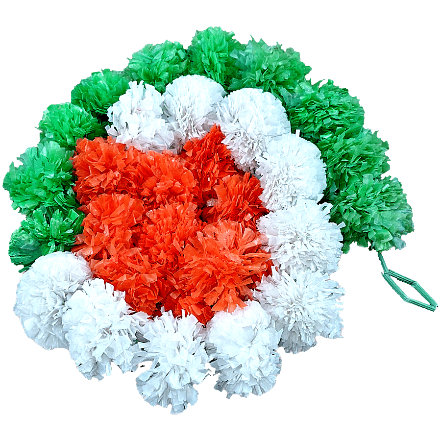 Brodees Artificial Tricolour Marigold Flowers Garland