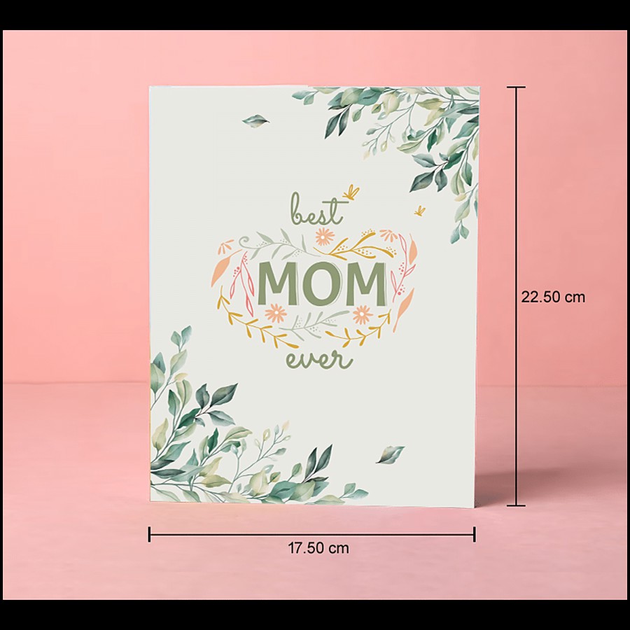 Brodees Mother's Day Greeting Card - Best Mom Ever Quote