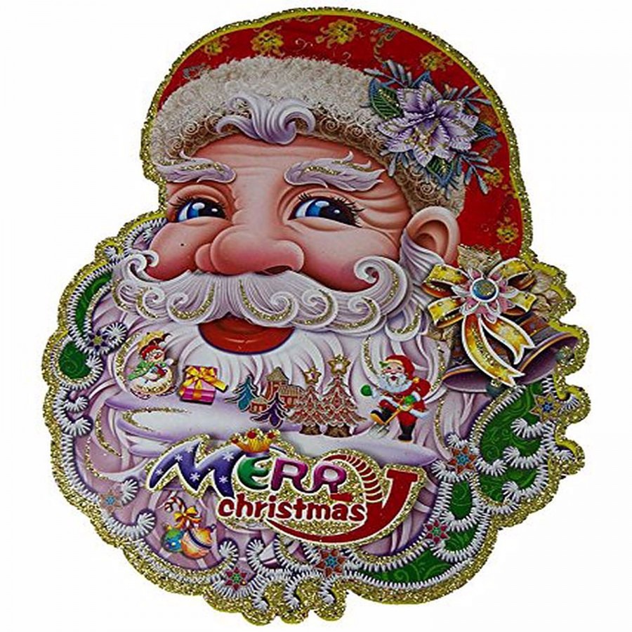 Creative Space Christmas Sticker - Santa