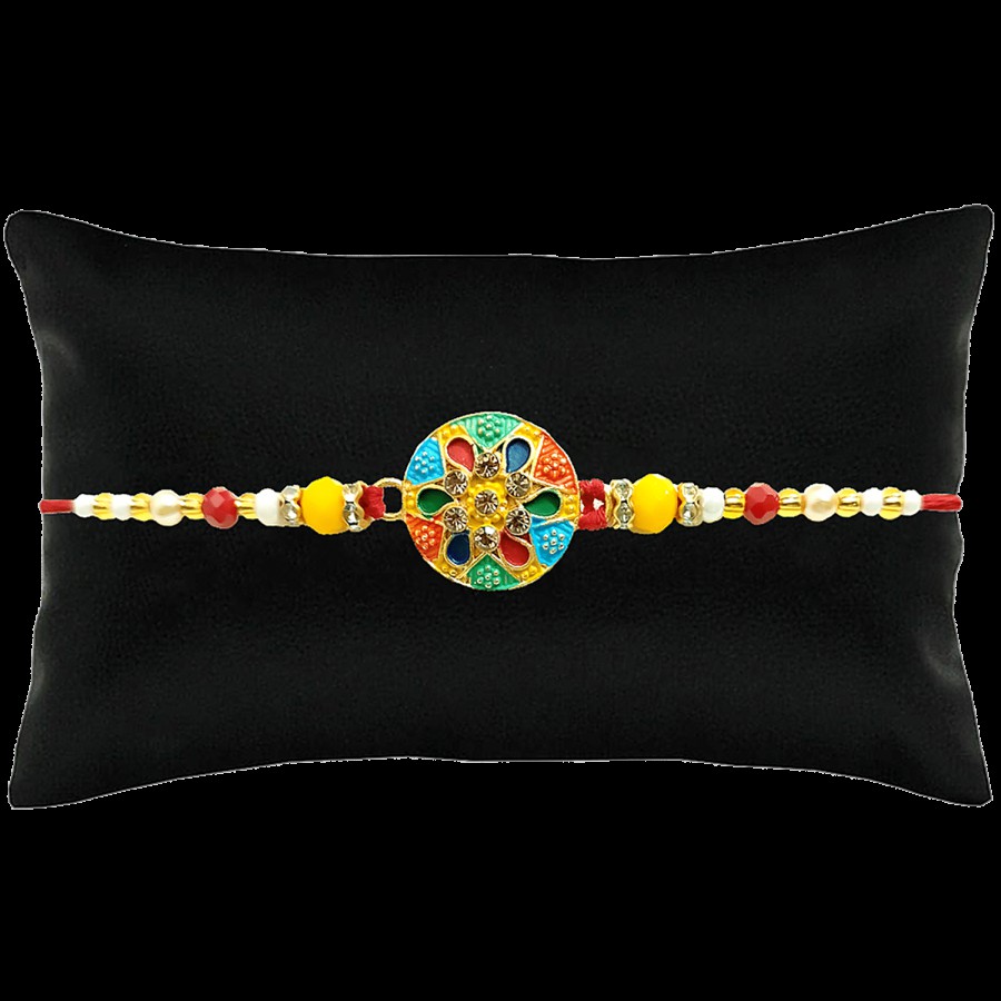 Creative Space Premium Stylish Diamond Rakhi - High Quality