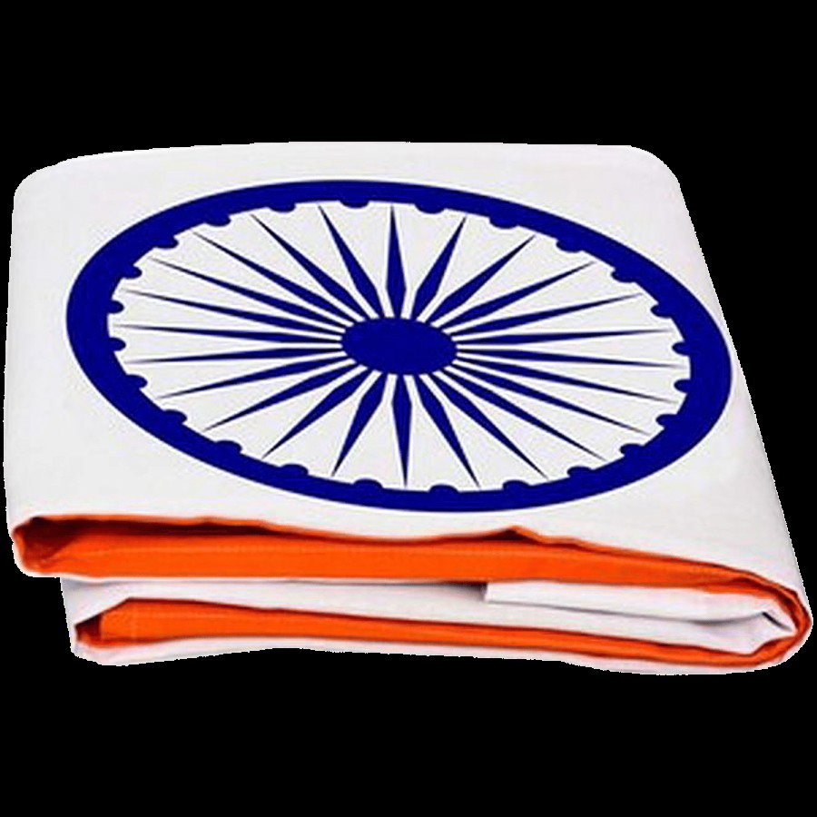 Creative Space Satin Fabric Indian Flag - Har Ghar Tiranga