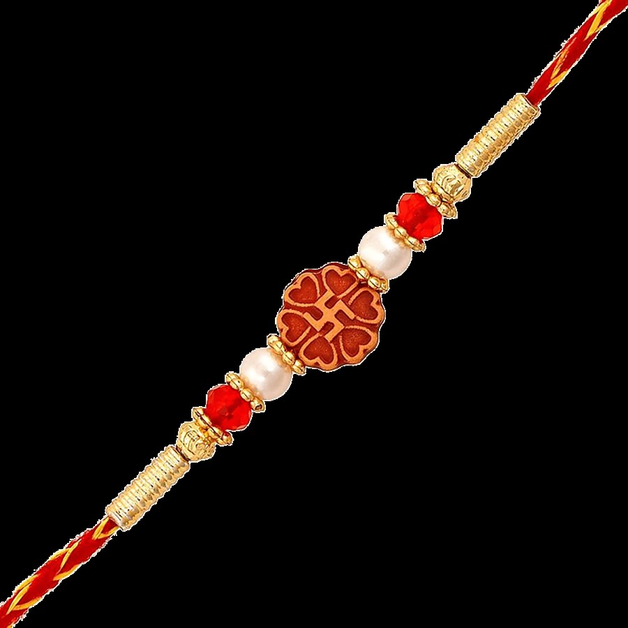 Creative Space Swastik Beads Rakhi