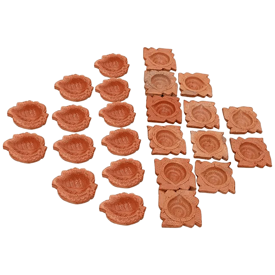 DP Plain Diyas Without Cotton Baati - Mix Design