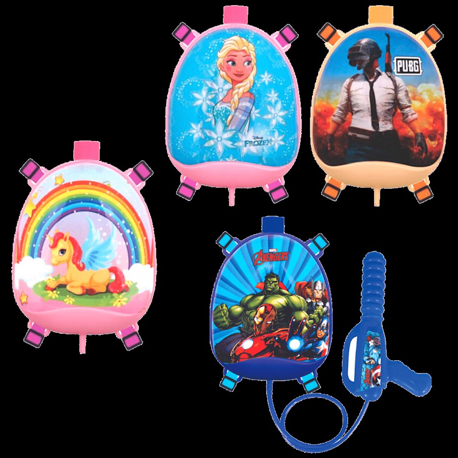 DealBindaas Holi Pichkari Water Gun Toy With Water Tank Back Pack - Easy To Handle