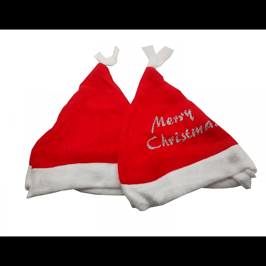 Hankley Merry Christmas Printed Santa Claus Cap