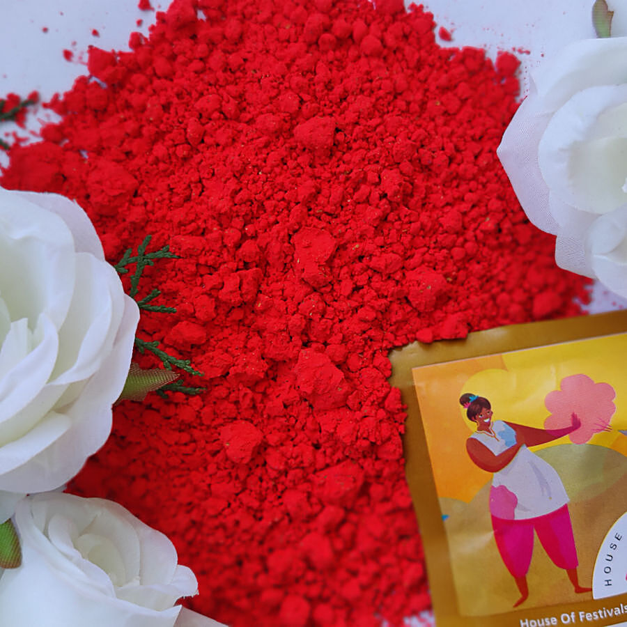 House of Festivals Flower Petals Holi Colour - Red