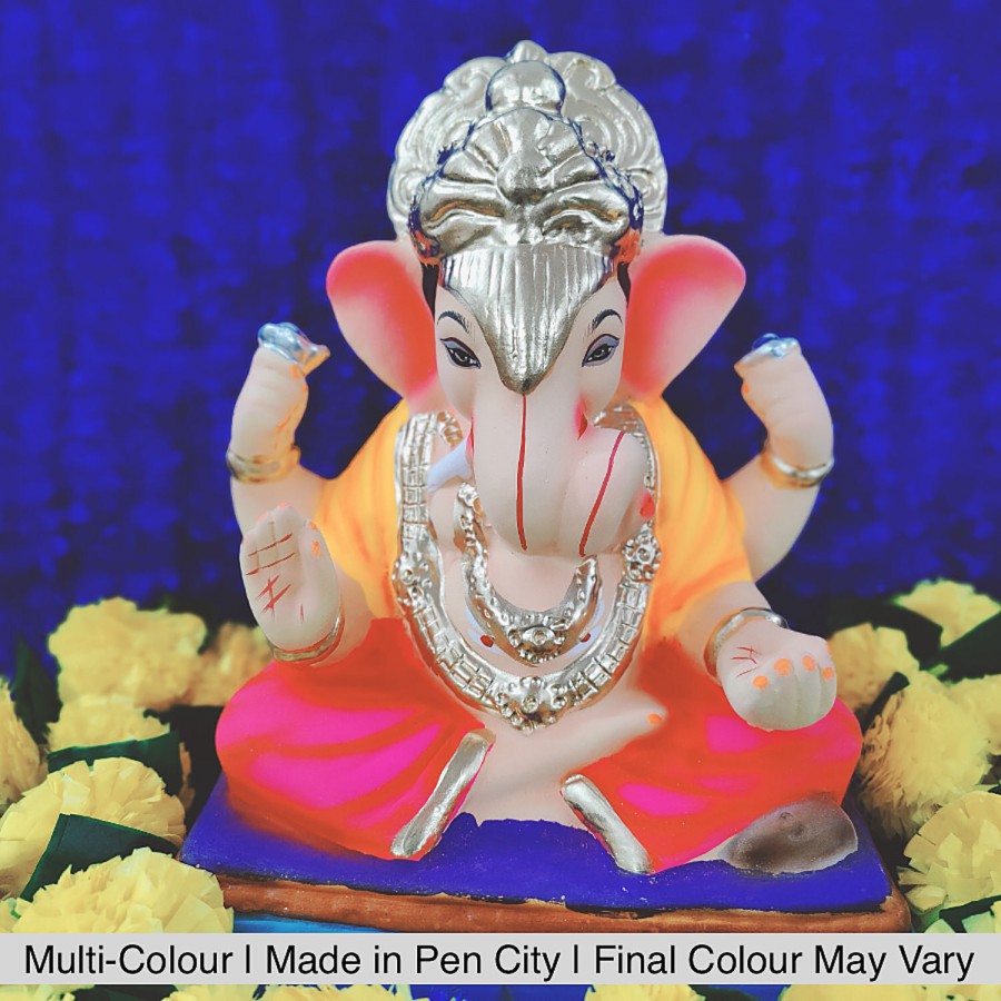 House of Festivals Ganpati Clay Murti/Ganesha Idol - Eco-Friendly