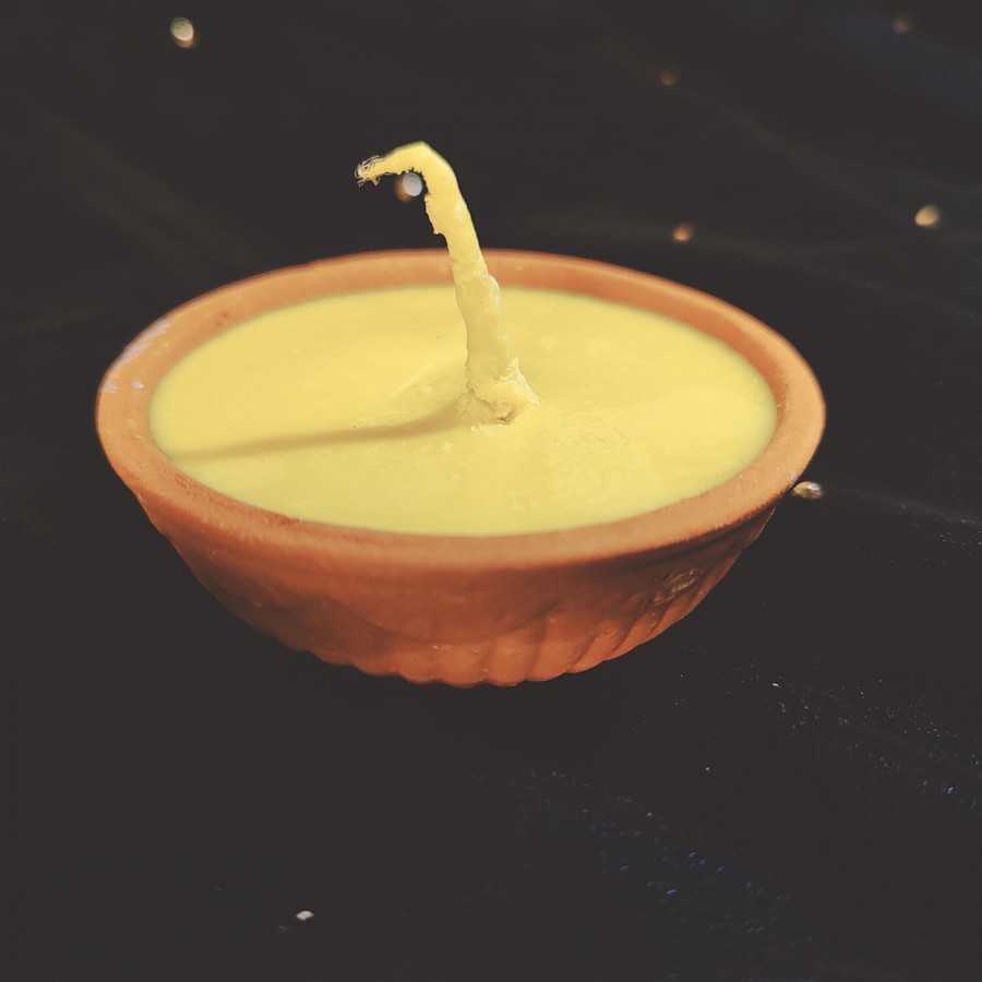 House of Festivals Ghee Akhand Diya/Clay Diya -  For Diwali Puja