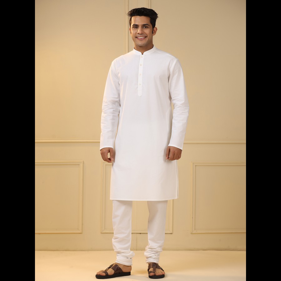 Indigo Men's Kurta With Churidar Set