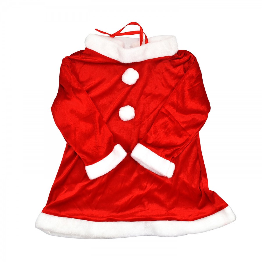 Kostume Santa Claus Dress Costume For Girls