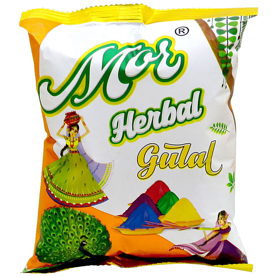 MOR Herbal Holi Gulal - Red