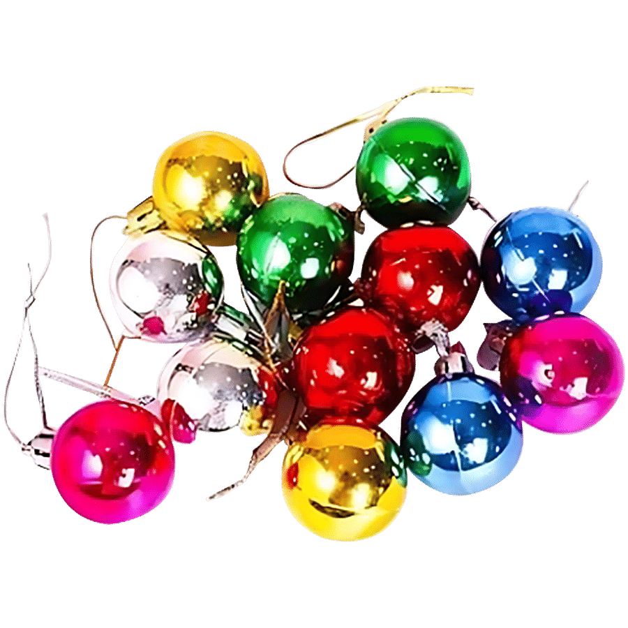 Pahal Christmas Plain Coloured Balls