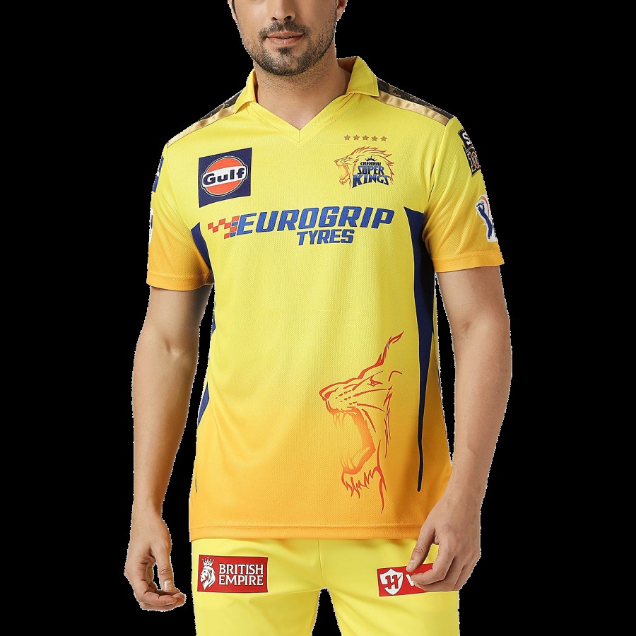 Playr X Chennai Super Kings CSK Fan Jersey - Dhoni 7