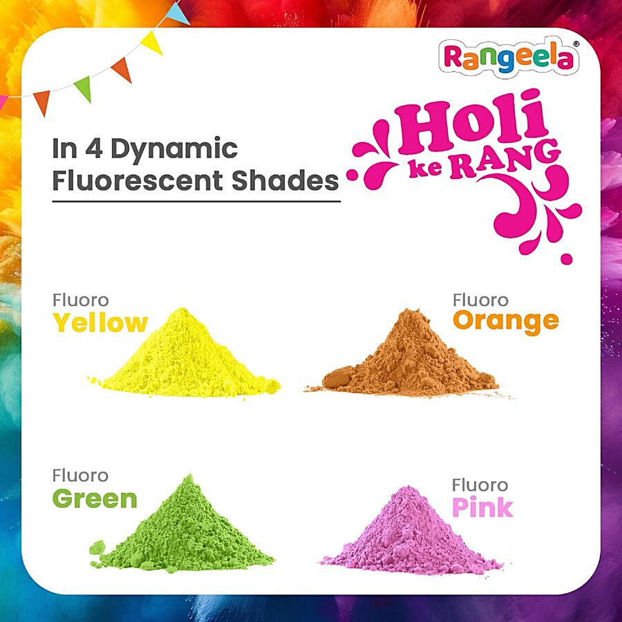 Rangeela Holi Ke Rang - 4 Fluorescent Shades Of Holi Colours