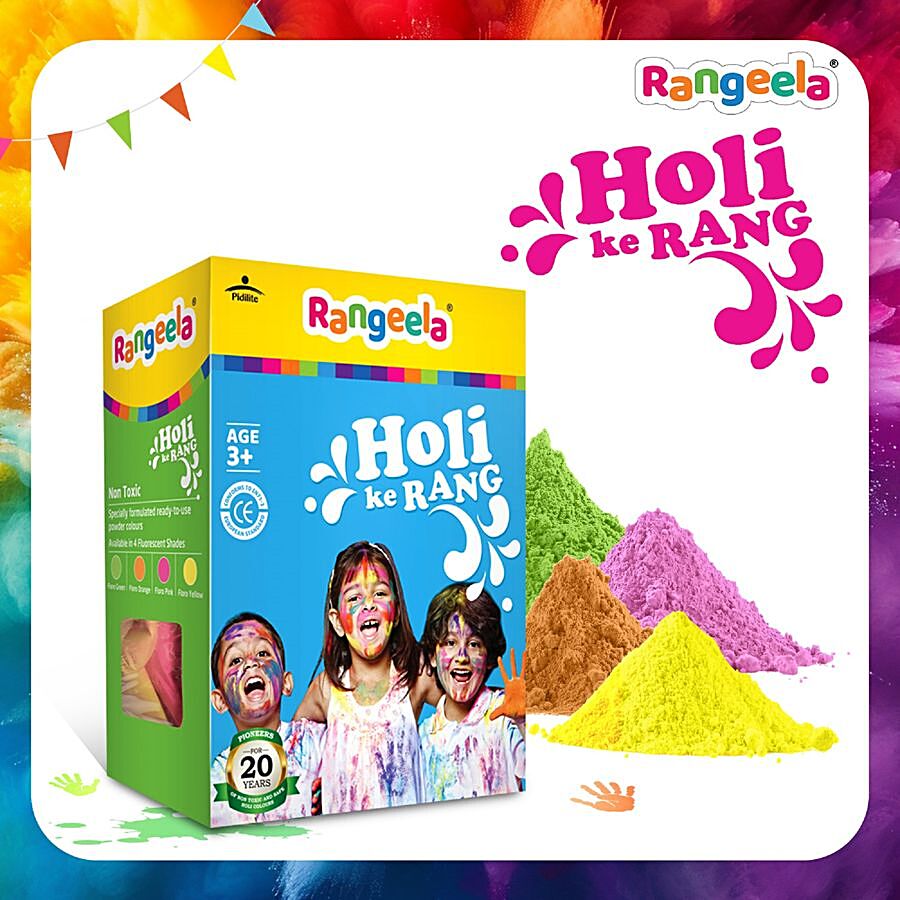 Rangeela Holi Ke Rang - 4 Fluorescent Shades Of Holi Colours