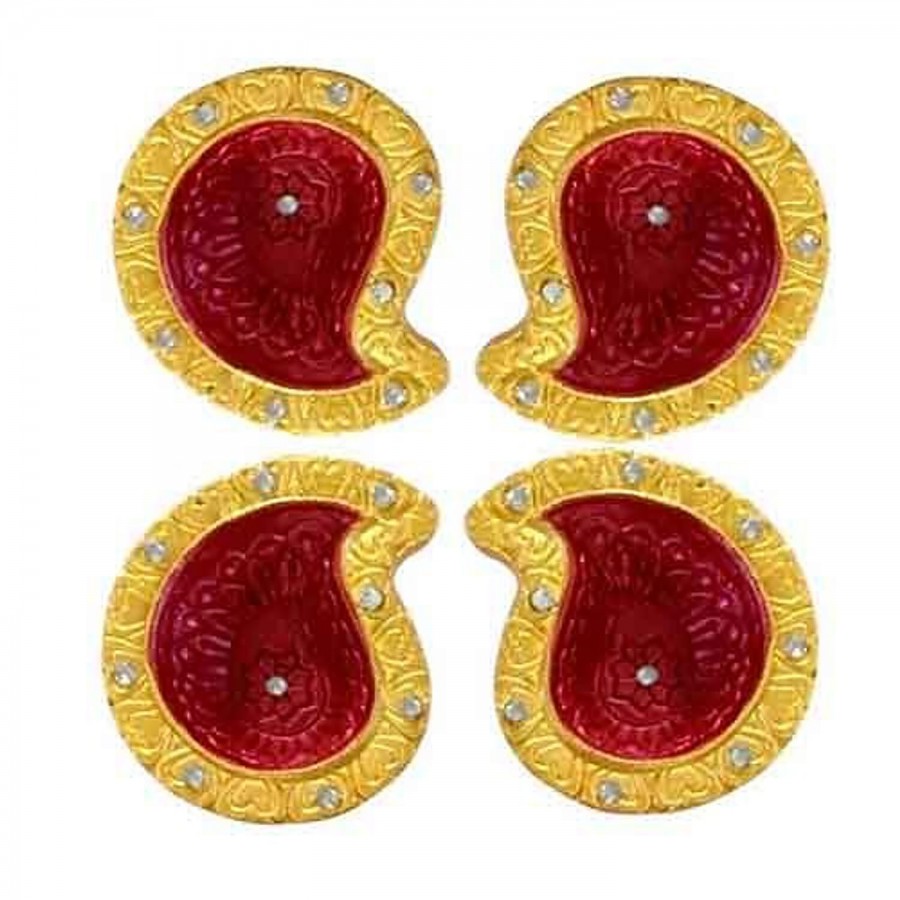 Unique Arts & Interiors Unique Arts Carry Shaped Diwali Diyas