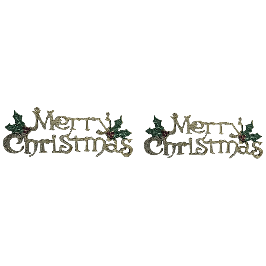 Urban Fest 3d Hanging Merry Christmas Letter - Golden