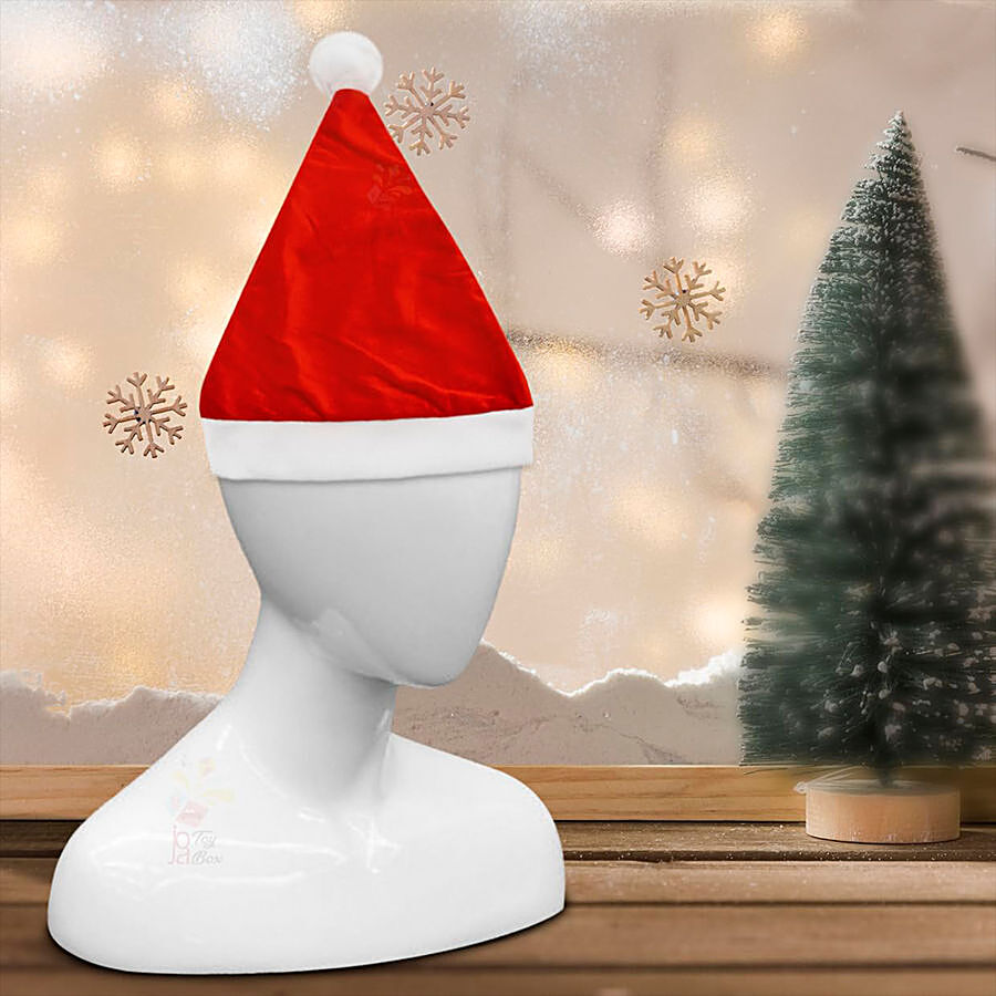 Urban Fest Santa Claus Cap With Hanging Ball