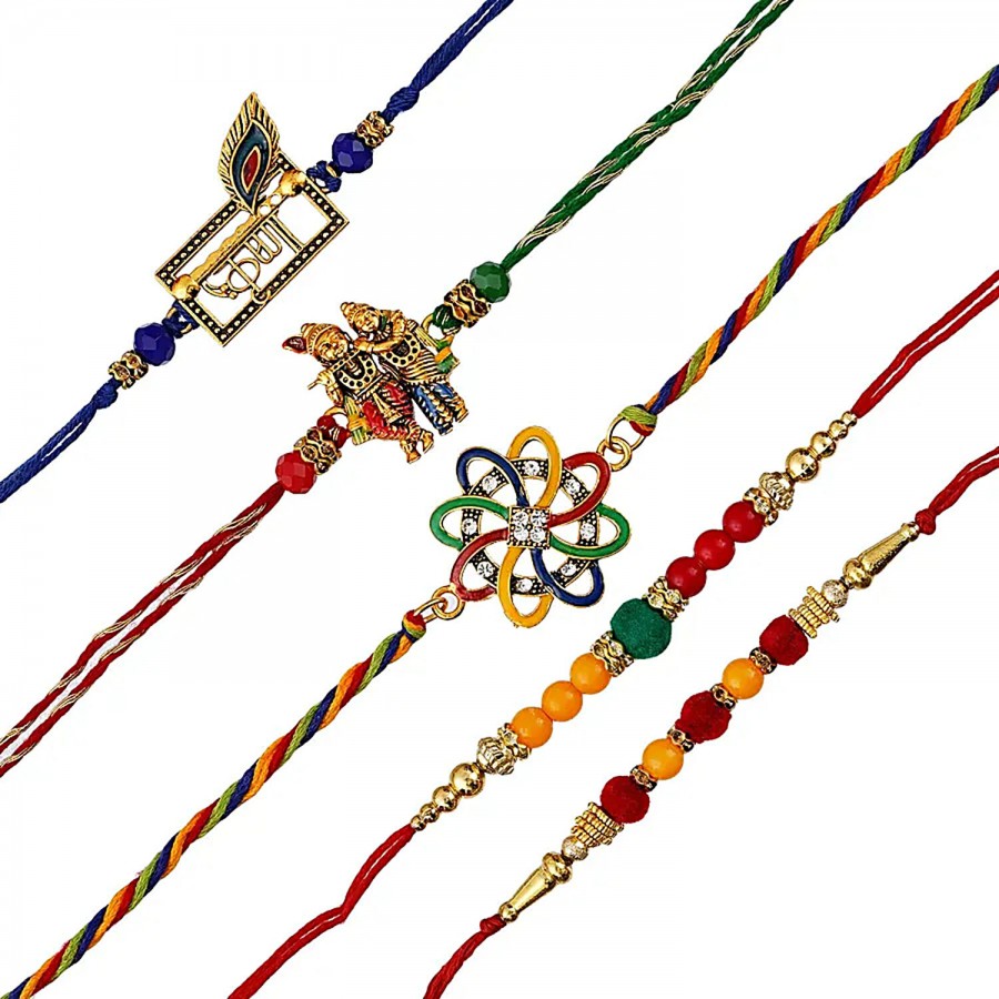 eCraftIndia Colourful Designer Rakhis